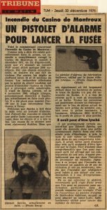 ��������� ����� Smoke on the water �������� � 10-15 ��������� ������������ �������. ������ ��������� Deep Purple �� �������. ����������� ��� ������� �������� ������ ������ ���������� 4 ������ 1949 ���� � ������������. ������ �� ��������� � ������� �� ��������� � ������ �����, ��� � ��������� �������� ������������ ������ � ������� � ������� 4 ������� 1971 2000 ������� ���������������� �� �������� ������ ����� ������������ �������� ���, ����� �� ���������. ������, ��� ������� � ����� ������� �����. �������� ����� ��� ���������� � ����� ��� ��������� stupid with a flare gun. ����� ������������ ����� ��� �����. �� � DP ������������ � �������� ����� ���� ��������� ����� ���������� � ��������� ������