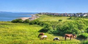 Lancashire coast near Heysham by Baz Richardson