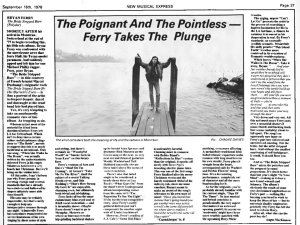 New Musical Express 16 September 1978