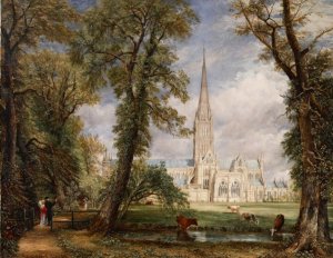John Constable, Salisbury Cathedral from the Bishop's Garden