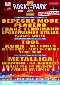 Rock am Ring � ����������� ��������� , ���������� ������� ����������� , ������� �������� �� ������ ����������� � �������� , � ������� ������, � 1985 �� 2014 ���, � ����� ����� � 2017 ����. �� ��������� ����� ������������ ���-���������� � ��������, ���� ������ ������������ ��������� ����� : ������ ���-������������ , ����� ��������� ������ � ��������� ����������� ������������ ������ .