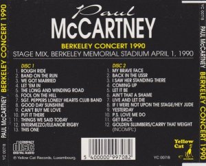 ��� ��������� �������� � ������ 1990 �. � Stage Mix, Berkeley Memorial Stadium, 1 ������ 1990 �.