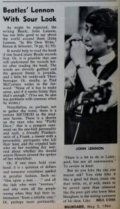 Billboard, 2 ��� 1964 �. ����� �In His Own Write�