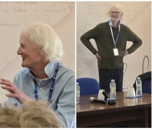 Peter Hammill has arrived at the Gouveia Art Rock Festival, where he will be headlining, and is presently taking part in a panel discussion. These photos were snapped just moments ago by Koen Burggraeve. 