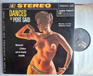 MOHAMMED EL BAKKAR  DANCES OF PORT SAID  SEXY NUDE EROTIC ITALY 1970 LP 33 RPM
