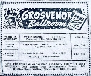Silver Beetles ������: Grosvenor Ballroom, ������� �������, 9 ���� 1960 �. | ������ ����