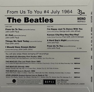 The Beatles � From Us To You #4 July 1964