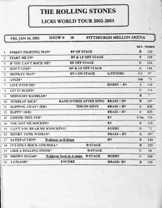 ���-���� �������� The Rolling Stones � Mellon Arena � ���������� (������������, ���) 10 ������ 2003 ���� � ������ ���� Licks World Tour.