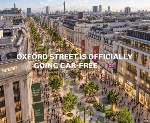 Oxford Street is officially going car-free 🚶‍♀️🌳🇬🇧