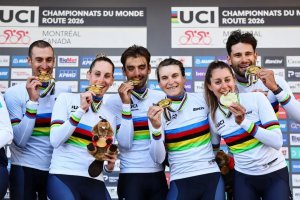 ������� ������ ������� � ������� ����� ����������� ��������� �������� (Mixed Relay Team Time Trial) �� ���������� ���� �� ���������� � ��������. ��������� ��������� ������� �� 8,63 ������� � ��������� � �� 19,90 �������. ����������� �������� ����������� ������������ ����������, �������� 40 ������.