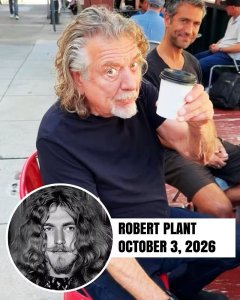 Led Zeppelin frontman Robert Plant (78) was spotted on October 03, 2026, enjoying a coffee outside the historic Caffè Trieste in San Francisco's North Beach neighborhood. 