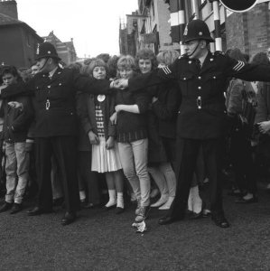 ������� � ������ ���������� ����� � ������� �� �������� �� ������� Beatles � De Montfort Hall, 1964.