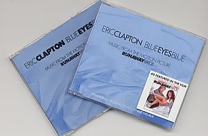 ERIC CLAPTON Blue Eyes Blue (1999 UK Part 1 & 2 CD single set from the movie 'Runaway Bride' features 6-tracks including Circus, Old Love and a CD-Rom section which plays the video version! both parts in original picture sleeves, one stickered with a cool Julia Roberts/Richard Gere movie still sticker! W508CD/X)