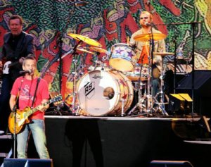 Ringo Starr bangs the drums during his performance at Wente Vineyards in Livermore on Tuesday, June 27th, 2006.