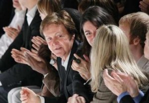 Singer Paul McCartney attends the Spring/Summer 2008 ready-to-wear fashion collection designed by his daughter Stella McCartney in Paris October 4, 2007.